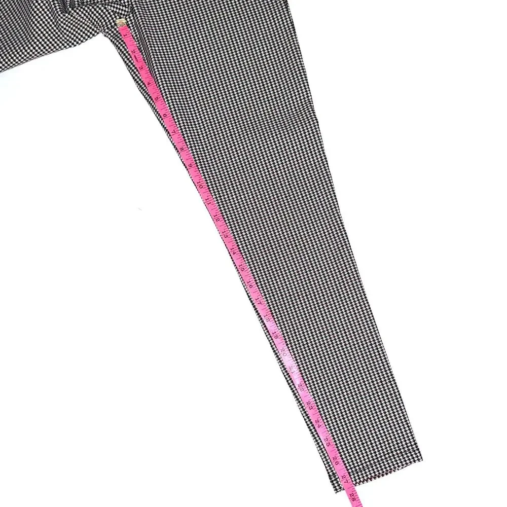 Zara Houndstooth High Rise Skinny Dress Pant Legging Size Medium
